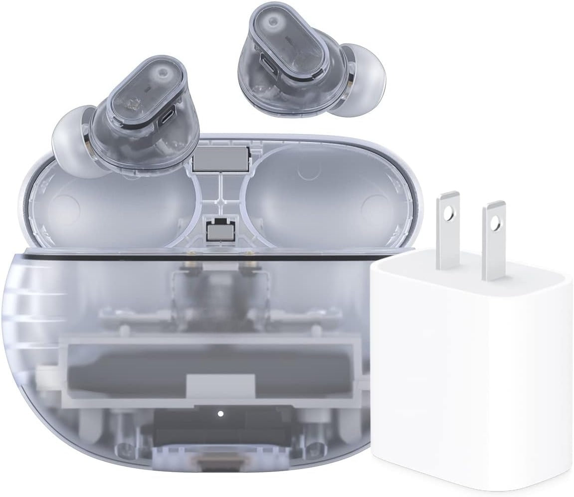 True Wireless Noise Cancelling Earbuds, wide compatibility with mainstream devices, built-in microphone for hands-free calls, sweat-proof design, supports spatial audio immersive sound effect, Black/Gold