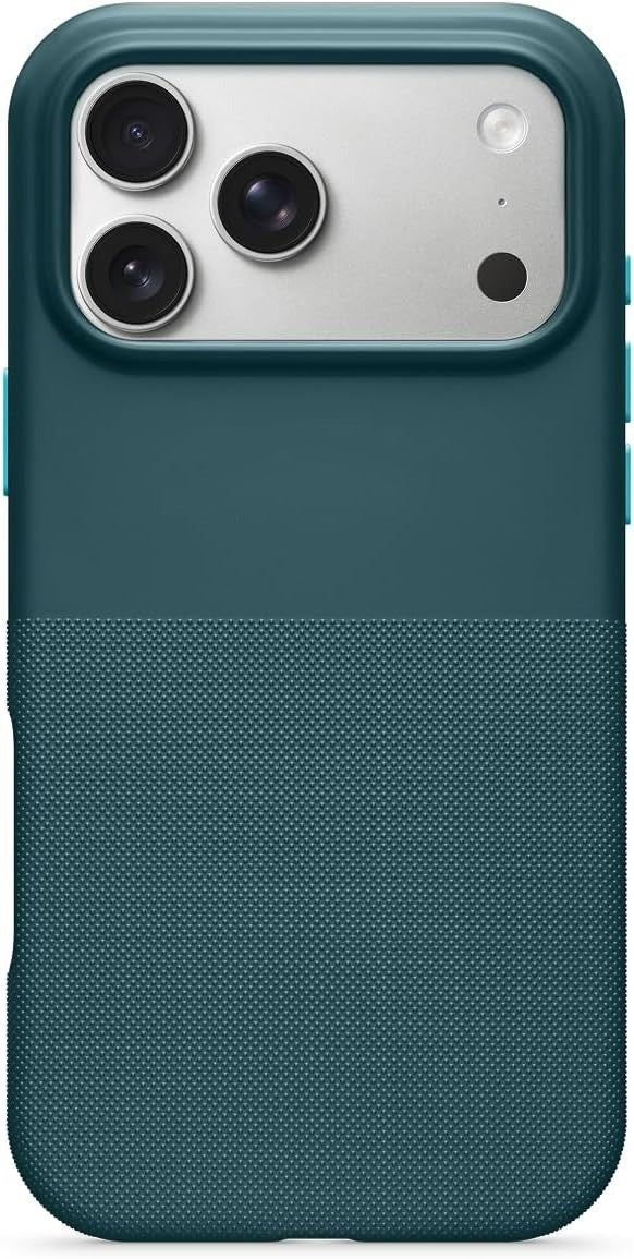 Slim Phone Case Compatible with iPhone 17 Pro, Built-in MagSafe Magnetic Design, Supports Camera Control Function, Anti-fingerprint Matte Surface, Soft Microfiber Inner Lining, Bedrock Blue