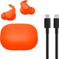 Wireless Sports Earbuds with Active Noise Cancellation, Secure Fit Ear Wings, Up to 30 Hours Battery Life, Sweatproof & Waterproof Design, Compatible with Most Smart Devices, Spark Orange