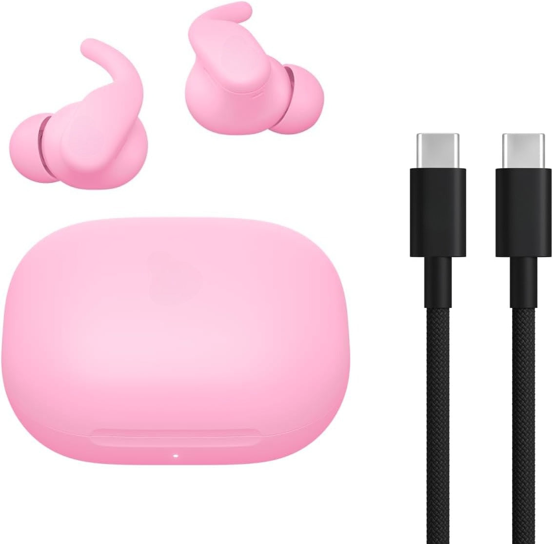 Wireless Sports Earbuds with Active Noise Cancellation, Secure Fit Ear Wings, Up to 30 Hours Battery Life, Sweatproof & Waterproof Design, Compatible with Most Smart Devices, Spark Orange