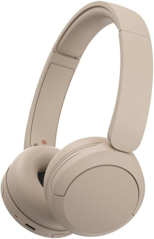 Wireless On-Ear Bluetooth Headphones with Built-in Microphone, Up to 50 Hours Playback Time & Fast Charging Function, Cappuccino