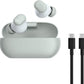 Wireless Bluetooth In-Ear Earbuds, Up to 18 Hours Long Battery Life, Built-in Microphone for Clear Calls, Widely Compatible with Most Smart Devices, Transparent Red