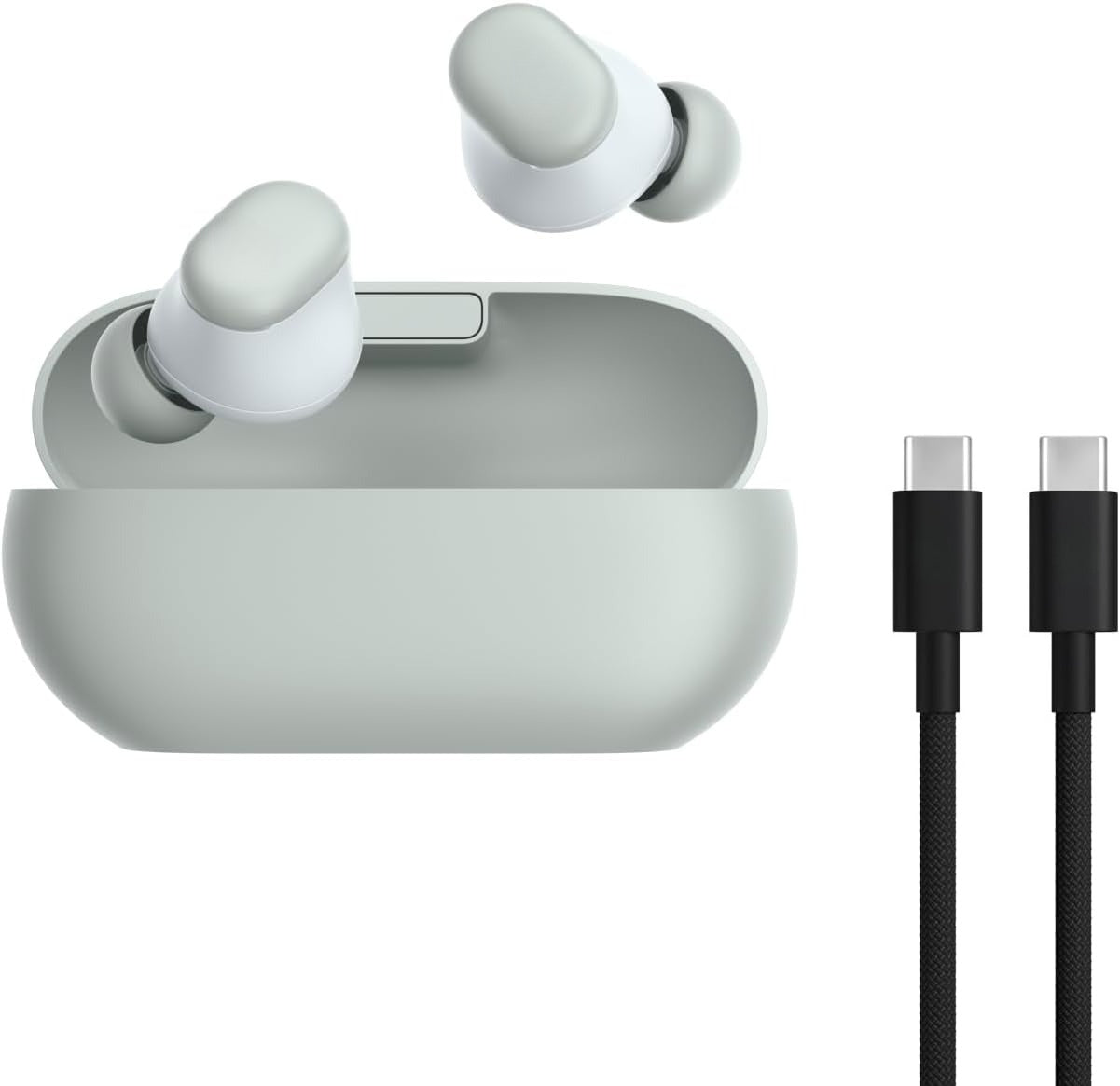 Wireless Bluetooth In-Ear Earbuds, Up to 18 Hours Long Battery Life, Built-in Microphone for Clear Calls, Widely Compatible with Most Smart Devices, Transparent Red