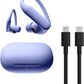 Wireless sports earbuds with active noise cancellation, equipped with stable fit ear hooks. Total battery life up to 45 hours with charging case, sweat and water resistant design, built-in heart rate monitoring function, Jet Black