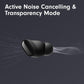 True Wireless Noise Cancelling Earbuds, wide compatibility with mainstream devices, built-in microphone for hands-free calls, sweat-proof design, supports spatial audio immersive sound effect, Black/Gold