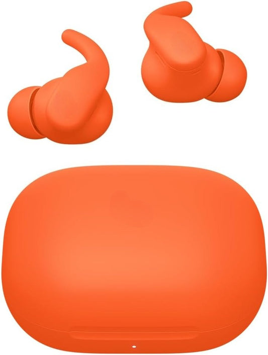 Wireless Sports Earbuds with Active Noise Cancellation, Secure Fit Ear Wings, Up to 30 Hours Battery Life, Sweatproof & Waterproof Design, Compatible with Most Smart Devices, Spark Orange