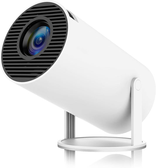 Mini Projector Product Description Mini Projector with WiFi and Bluetooth, built-in apps, supports 1080P resolution. Portable movie projector with 130-inch large display, ideal for home theater use. Compatible with TV Stick, HDMI, USB, smartphones an