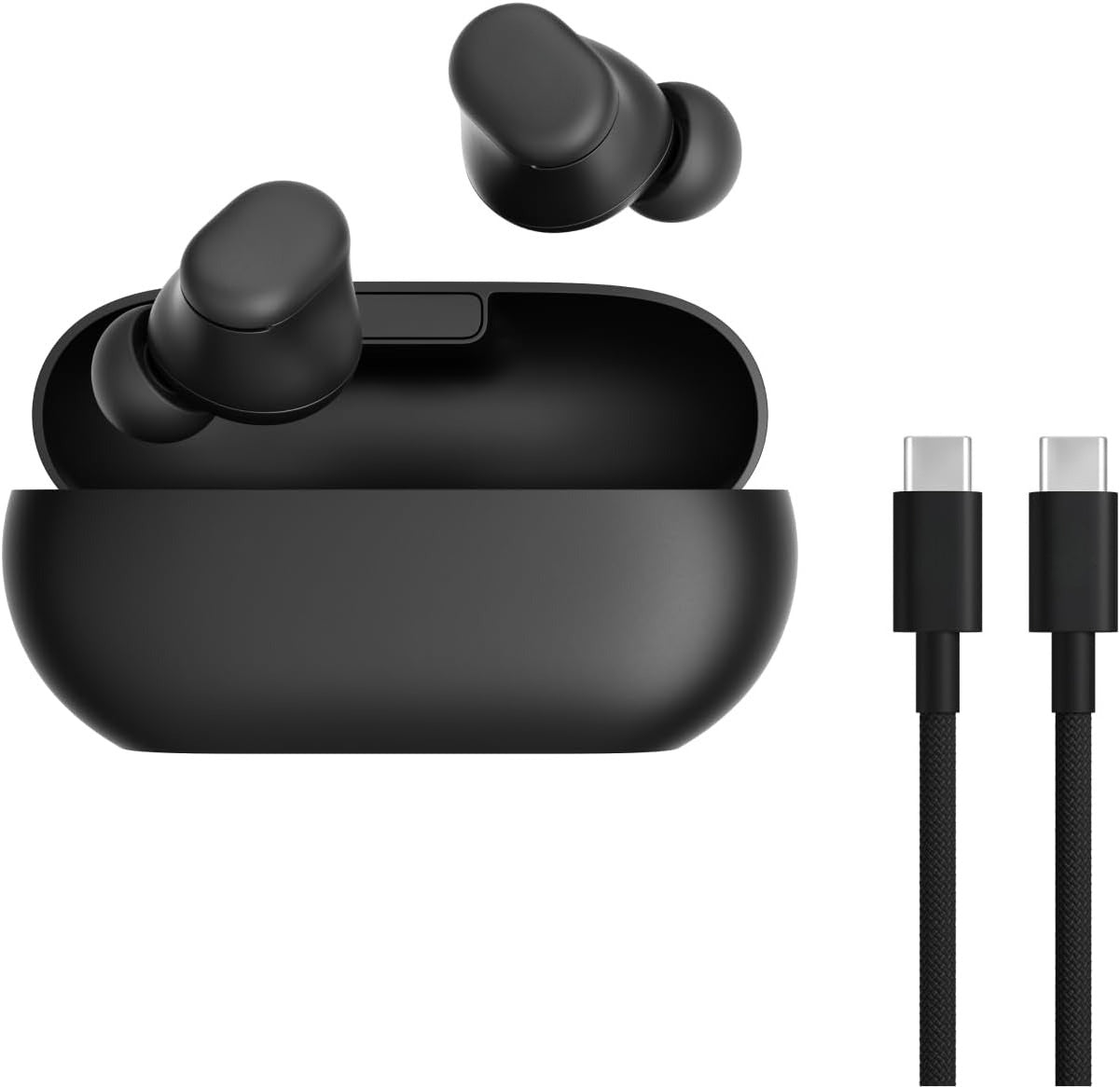 Wireless Bluetooth In-Ear Earbuds, Up to 18 Hours Long Battery Life, Built-in Microphone for Clear Calls, Widely Compatible with Most Smart Devices, Transparent Red