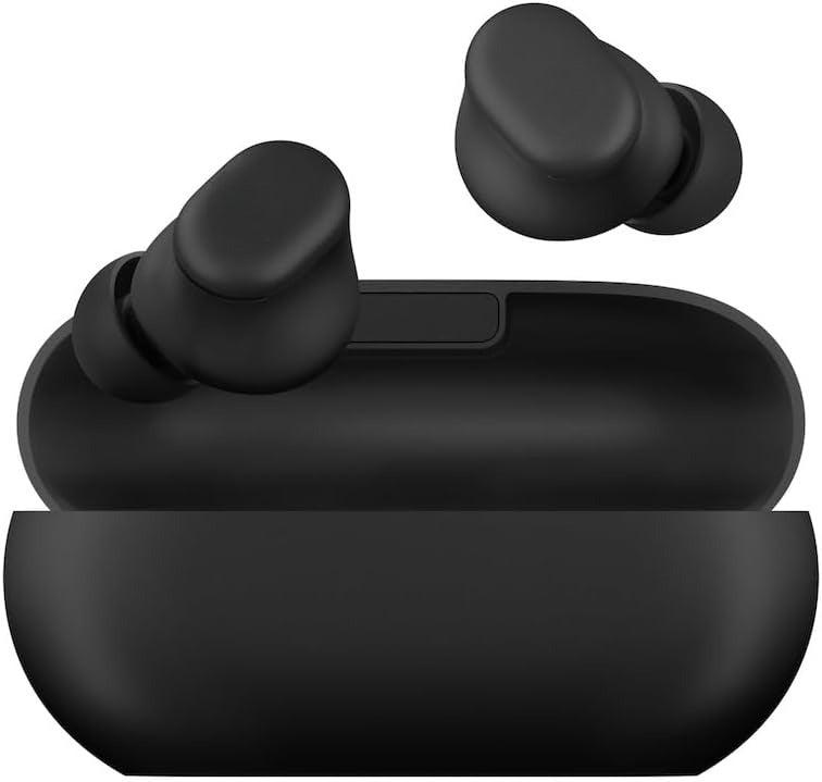 Wireless Bluetooth In-Ear Earbuds, Up to 18 Hours Long Battery Life, Built-in Microphone for Clear Calls, Widely Compatible with Most Smart Devices, Transparent Red
