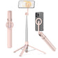 68 Inch Magnetic Selfie Stick Tripod, Aluminum Alloy Strong Magnetic Phone Holder, 360° Rotatable Portable Phone Tripod Stand with Metal Ring & Rechargeable Wireless Remote, Universal for All Smartphones, Beige Gray