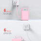 Portable Charger, 27000mAh 22.5W Fast Charging Power Bank with Built-in Cable, USB-C Battery Pack with LED Display and Flashlight, Travel Essential External Battery Charger, Compatible with iPhone & Android, Pink