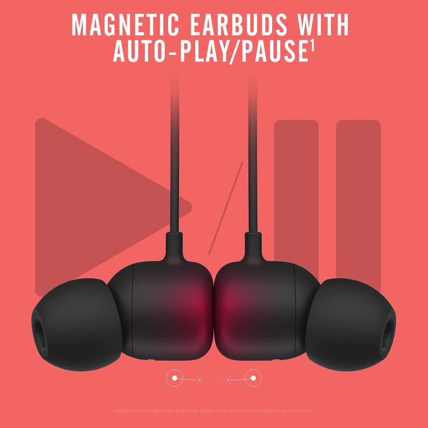 Wireless Magnetic Neckband Earbuds, Equipped with Advanced Wireless Chip, Class 1 Bluetooth Connection, Up to 12 Hours Playback Time, Built-in Microphone for Clear Calls, Classic Black