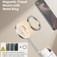 68 Inch Magnetic Selfie Stick Tripod, Aluminum Alloy Strong Magnetic Phone Holder, 360° Rotatable Portable Phone Tripod Stand with Metal Ring & Rechargeable Wireless Remote, Universal for All Smartphones, Beige Gray