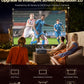Built-in Apps & 4K Supported Smart Outdoor Projector, WiFi & Bluetooth Movie Projector, Dual Speakers with Stereo Sound, Auto Focus Function, Pre-installed Video Streaming Apps, Multi-functional Home Cinema Projector