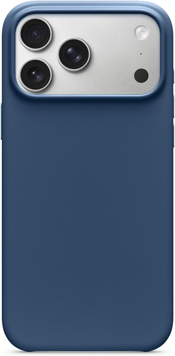 Slim Phone Case Compatible with iPhone 17 Pro, Built-in MagSafe Magnetic Design, Supports Camera Control Function, Anti-fingerprint Matte Surface, Soft Microfiber Inner Lining, Bedrock Blue