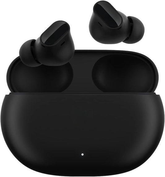 True Wireless Noise Cancelling Earbuds, wide compatibility with mainstream devices, built-in microphone for hands-free calls, sweat-proof design, supports spatial audio immersive sound effect, Black/Gold