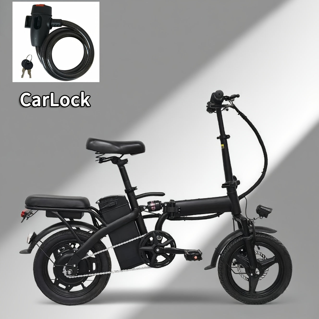 🍁Electric Bike 48V Battery, Brushless Motor, 15-20MPH, Folding Electric Bicycle for Adults, Lightweight Commuter E-Bike with Removable Lithium Battery, Suitable for Urban Commuting, The Best Choice for A Gift, Easy Assemble, Portable Compact Design