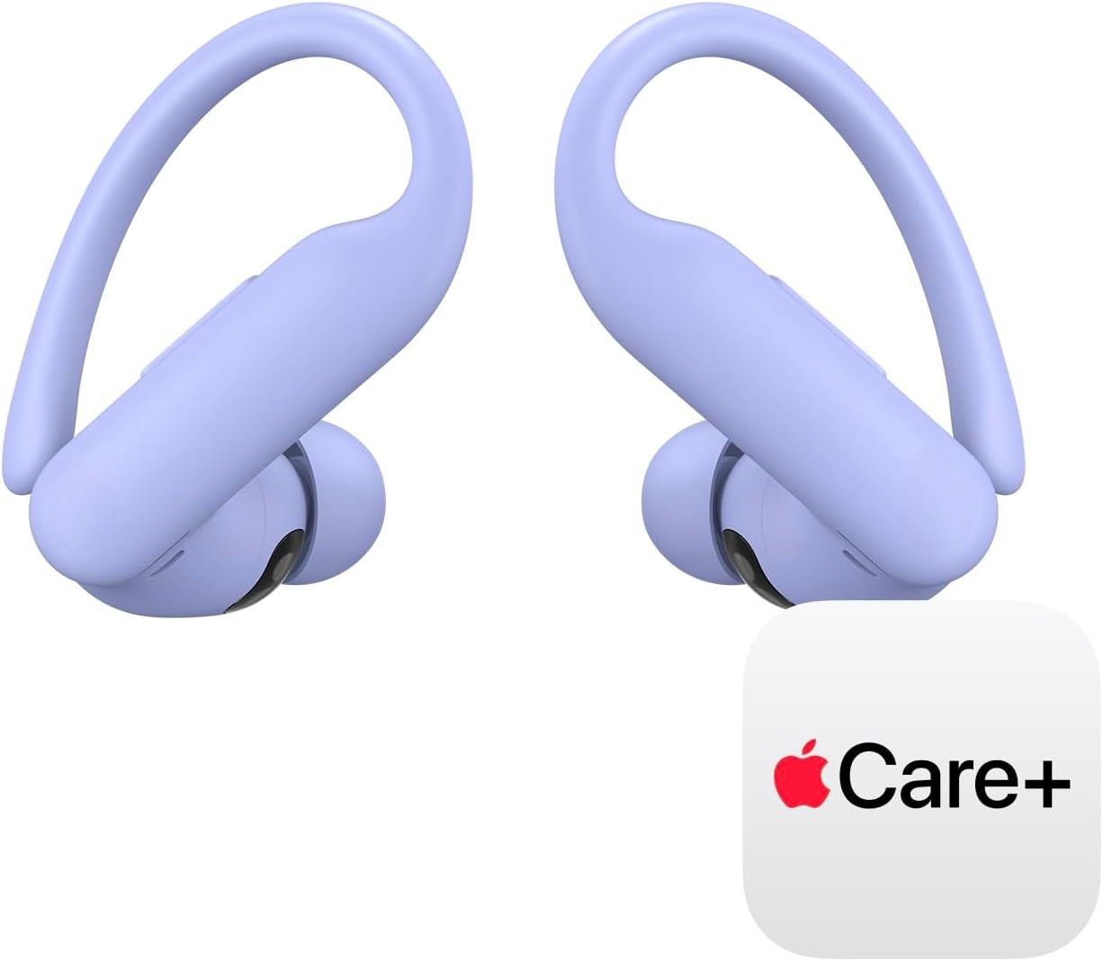 Wireless sports earbuds with active noise cancellation, equipped with stable fit ear hooks. Total battery life up to 45 hours with charging case, sweat and water resistant design, built-in heart rate monitoring function, Jet Black