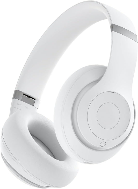 Premium Wireless Over-Ear Headphones, up to 40 hours long battery life, built-in active noise cancellation. Perfect for travel and daily commuting. Equipped with USB-C port supporting lossless audio, compatible with most mainstream smart devices, San