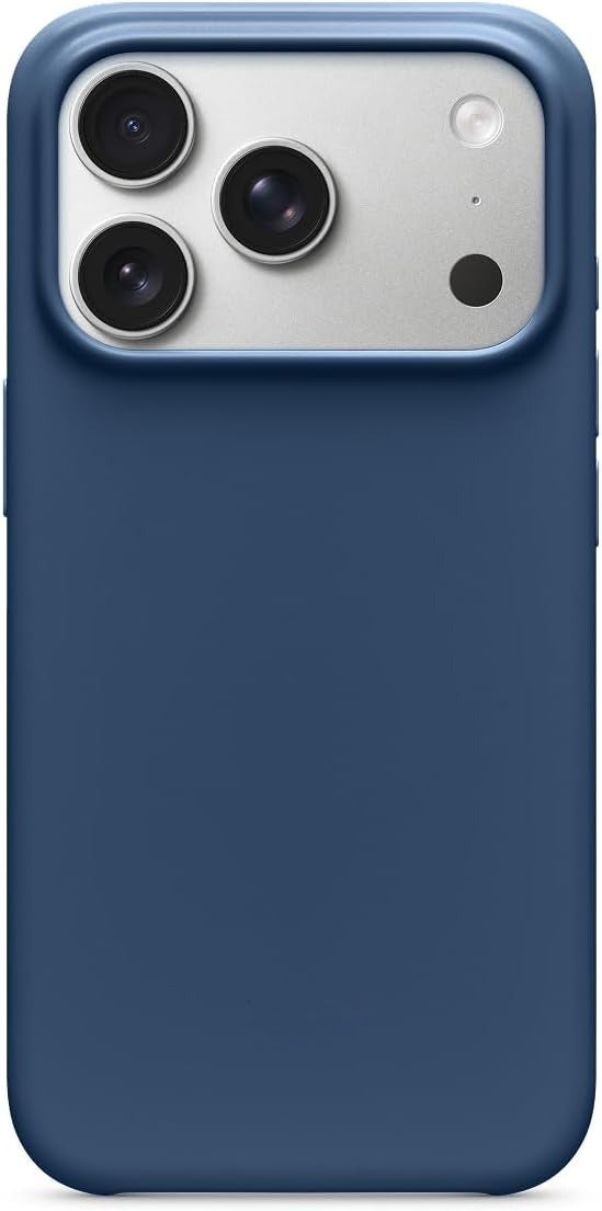 Slim Phone Case Compatible with iPhone 17 Pro, Built-in MagSafe Magnetic Design, Supports Camera Control Function, Anti-fingerprint Matte Surface, Soft Microfiber Inner Lining, Bedrock Blue