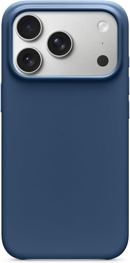 Slim Phone Case Compatible with iPhone 17 Pro, Built-in MagSafe Magnetic Design, Supports Camera Control Function, Anti-fingerprint Matte Surface, Soft Microfiber Inner Lining, Bedrock Blue