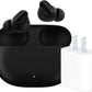 True Wireless Noise Cancelling Earbuds, wide compatibility with mainstream devices, built-in microphone for hands-free calls, sweat-proof design, supports spatial audio immersive sound effect, Black/Gold